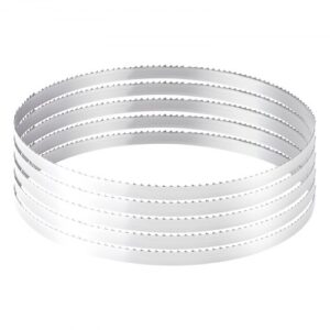 VEVOR Hoja de Sierra de Cinta, 4 TPI, Dientes Afilados Endurecidos 18 HRC, Acero al Carbono de Alta Resistencia, para las Principales Marcas de Sierras de Cinta para Madera, 2780 x 16 x 0,5 mm