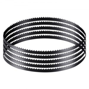 VEVOR Hoja de Sierra de Cinta 6 TPI, Dientes Afilados Endurecidos 15 HRC, Acero al Carbono de Alta Resistencia, Repuesto para las Principales Marcas de Sierras de Cinta, 1511 x 6,5 x 0,35 mm