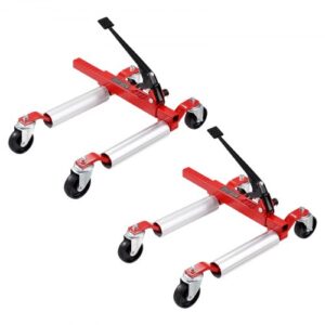 VEVOR Plataforma Rodante para Automóvil con Ruedas, Capacidad Máxima de 680,4 kg, Elevador de Neumáticos para Vehículos de Servicio Pesado para Reparación de Vehículos, Automóviles, 2 Piezas