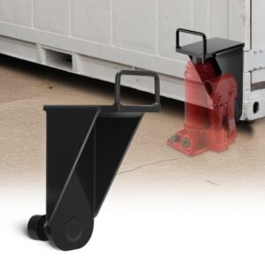 VEVOR Gato Hidráulico para Contenedores, con Asa en Forma de U, 5,6 T, Resistente al Sol y a la Lluvia, con Argolla de Elevación para la Industria Naviera, Logística y Gestión de Almacenes, Negro
