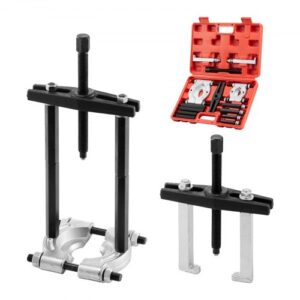 VEVOR Kit Extractor de Rodamientos, 14 uds, Separador y Divisor de Rodamientos con Estuche, con Capacidad de 5 T, con Mordazas 50 a 70 mm, para Diversos Tamaños de Engranajes, Poleas y Volantes