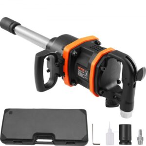 VEVOR Llave de impacto neumática de 1" Pistola de impacto 3160 pies-lbs Salida de torque inverso 5000 RPM Mango en D para tareas de camiones, entusiastas de la automoción, mecánicos profesionales