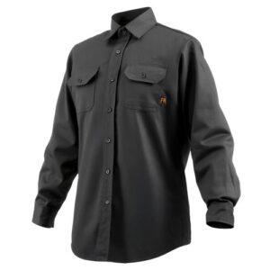 VEVOR Chaqueta de Soldadura Resistente al Fuego, Talla XL, Algodón, Resistente al Calor Lavable a Máquina con Cuello, Puños y Bolsillos Ajustables, ATPV de 9,2 cal/cm², 876,3 x 1397 x 673,1 mm