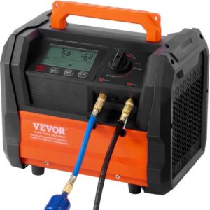 VEVOR Máquina de Recuperación de Refrigerante Portátil 1 HP Cilindro Doble Motor sin Escobillas 3000 RPM Herramienta de Reciclaje de Refrigerante Freón para Automóviles Aires Acondicionados