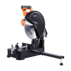 VEVOR Sierra Ingletadora, con Hoja de Sierra de Corte en Frío de Acero Inoxidable de 355 mm, Motor sin Escobillas de 3500 W y 750-1200 RPM, para Tubos Cuadrados y Planos, Aceros en Forma de L
