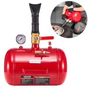 VEVOR Destalonador de Neumáticos 18,9 L, Presión de Trabajo 0,6-0,8 MPa, Bomba de Aire a Camionetas, Vehículos Todoterreno, Jeeps, Tractores Cortacésped, Autocaravanas, Rojo, 400 x 535 x 295 mm