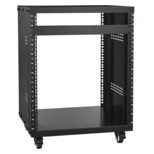 VEVOR Bastidor para Estudio de Grabación de 12 U en Red y Capacidad de 226,8 kg 510x460x700mm