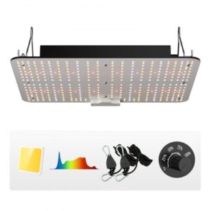 VEVOR Planta de Crecimiento de Lámpara LED 150 W Quantum Panel de Espectro Completo de Alto Rendimiento a Prueba de Agua IP65 PPFD Samsung 281B Diodos para Interior Crecer Carpas Verduras Plantas Flor