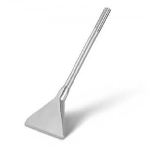 VEVOR Cincel Plano Ancho SDS Max, 350 x 150 mm, Cincel para Martillo de Demolición, Triangular y Afilado, Raspador de Suelos para Eliminación de Azulejos Baldosas Adhesivos Superficies de Paredes