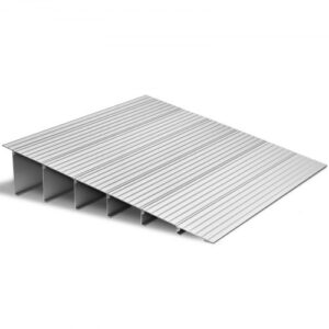 VEVOR Rampa de Umbral Altura de 15,5 cm, Rampa de Aleación de Aluminio para Bordillos Entrada, Capacidad de Carga de 362,8 kg, para Sillas de Ruedas, Scooters, Sillas Eléctricas, Escaleras de Casa