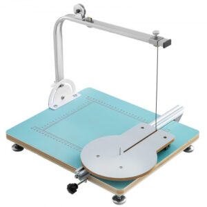 VEVOR Cortador de Espuma de Alambre Caliente 40x33x35,5 cm Temperatura Controlable 50-300 ? Cortador de Alambre Caliente Espuma Poliestireno 10-240 V Cortador de Espuma con Banco de Trabajo Escalado
