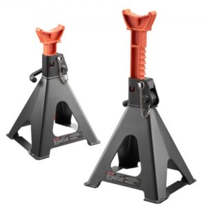 VEVOR Caballetes para Coches Capacidad de 6 t, Gatos Estabilizadores Altura Ajustable de 370-580 mm, de Acero Resistente con Doble Bloqueo para Levantar SUV, Camionetas, Automóviles, UTV/ATV, 1 Par