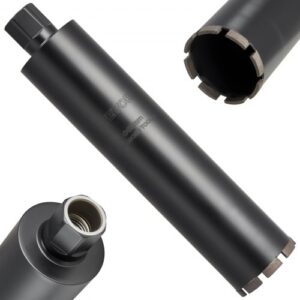 VEVOR Broca de Diamante para Perforación en Húmedo, Diámetro 89 mm, Profundidad 356 mm, Tecnología de Soldadura de Alta Precisión, para Hormigón Armado, Ladrillo y Mampostería, 412 x 89 x 89 mm