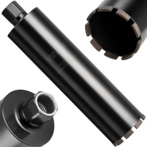 VEVOR Broca de Núcleo para Perforación en Húmedo, 102 mm Diámetro, 356 mm Profundidad, Tecnología de Soldadura de Alta Precisión, para Hormigón Armado, Ladrillo y Mampostería, 412 x 102 x 102 mm