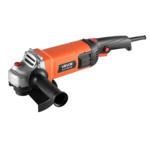 VEVOR Amoladora Angular Eléctrica, con Cable de 2 m, 8500 RPM, con Cubierta Antipolvo Ajustable, para Amolar, Cortar y Eliminar Óxido de Metal, Compatible con Disco 177,8 mm, 415 x 95 x 125 mm