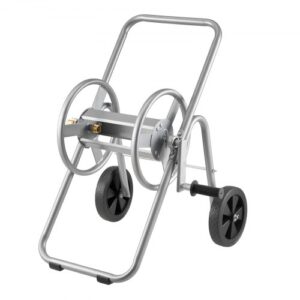 VEVOR Carro Carrete Manguera, Manguera Agua 5/8" Capacidad 53m (Manguera No Incluida), Herramientas Móviles con Ruedas, Plantación Exterior Acero Recubierto en Polvo para Jardín, Patio, Césped