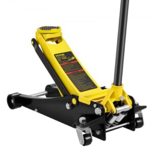 VEVOR Gato Hidráulico de Piso Capacidad de 2,5 T Altura de elevación de 75-495 mm Gato de Acero Resistente con Bomba de Elevación Rápida de Doble Pistón para Taller de Elevación de Camiones SUV