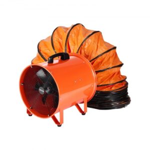 VEVOR Ventilador Extractor Industrial 592 W Extractor de Aire Conducto 406,4 mm Manguera de Extracción 10 m Volumen de Aire de 8792 m3/h Extractor de Aire 2 Engranajes para Extracción de Polvo y Humo