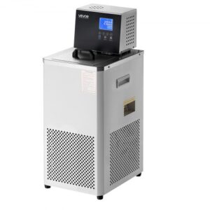 VEVOR Enfriador de Laboratorio con Bomba de Circulación, de -30 °C a 100 °C, 6 L de Doble Circulación Interna y Externa, para Bajas Temperaturas, por Agua Circulante, 180 x 160 x 150 mm, 1050 W