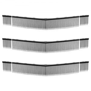 VEVOR Cepillo de Recambio para Máquina Barredora de Césped 76,2 cm, Paquete de 3 Piezas, Cepillo de Repuesto Compatible con Peinadora de VEVOR, para Limpiar Hierbas Hojas en Jardín Acera Parque Patio