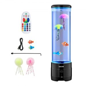VEVOR Lámpara de Tubo de Burbujas Sensorial con 16 Efectos de Luz, Ruido Blanco 382mm