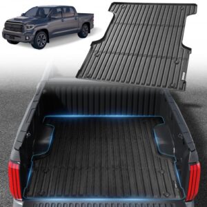 VEVOR Alfombrilla para Caja de Camioneta, Compatible con Toyota Tundra 2022-2024, TPE, Gruesa y Resistente, Accesorios para Coche para Protección Contra Todo Tipo de Clima, 1650 x 1550 x 45 mm