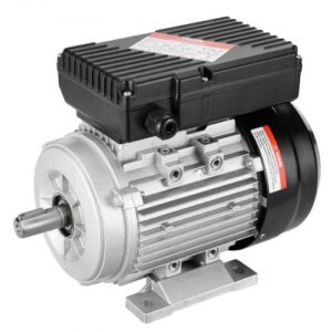 VEVOR Motor eléctrico 0.55KW 1400 rpm, AC 220~240V 4.5A, 80, marco B3, motor de compresor de aire monofásico, eje con llave de 19 mm, rotación CW/CCW para maquinaria agrícola y equipo general