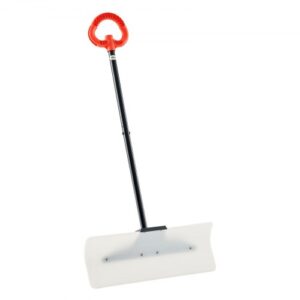 VEVOR Pala Quitanieves de 61 cm con Agarre Ergonómico, Hoja de Plástico HDPE, Mango Segmentado para Invierno y Borde Metálico, Herramienta Portátil para Quitar Nieve en Carreteras y Jardines