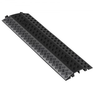 VEVOR Rampa de Protección de Cable 1 Pieza Protector de Cables para Suelo Capacidad de Carga de 7938 kg para Zonas de Alto Tránsito Peatonal, para Interiores, Exteriores, Hogar, Oficina, Almacén