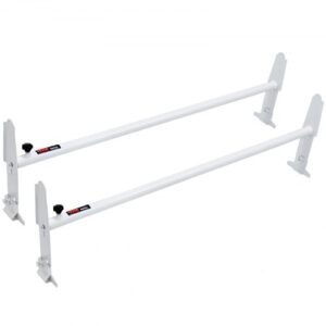 VEVOR Portaequipajes de Techo para Furgoneta 2 Barras Portaequipajes de Acero de Aleación 227 kg Ajustable 120-200 cm para Furgonetas de Tamaño Completo con Canalón Compatible con Chevrolet Express