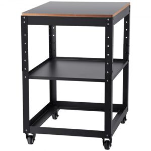 VEVOR Soporte para Cepillo Carga 45 kg 3 Velocidades Estante Móvil para Herramientas 4 Ruedas Espacio de Almacenamiento para la Mayoría de Cepillos Banco de Trabajo Máquinas Herramientas Eléctricas