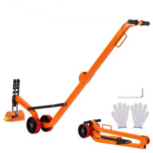 VEVOR Plataforma Elevadora Magnética, Fuerza de Tracción de 600 kg, Carro de Acero con Elevador Magnético de Alta Resistencia, 2 Ruedas y Asa Ajustable Para Levantar Tapas de Alcantarilla