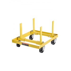 VEVOR Plataforma Elevadora para Motores Capacidad de Carga de 340 kg Soporte de Acero Resistente de Motor Ajustable con 4 Ruedas Giratorias 2 Correas de Trinquete Apto para la Mayoría de los Motores