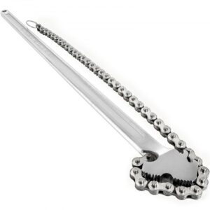 VEVOR Llave de cadena con mango de 610 mm cadena de 560 mm llave para tubos de acero al carbono adecuada para reparación de tanques de gasolina fontanería doméstica mantenimiento de vehículos