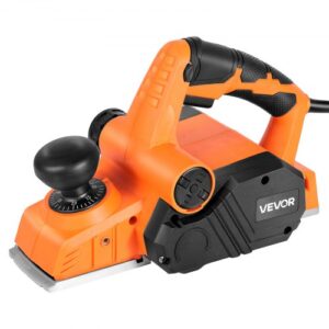 VEVOR Cepilladora Eléctrica con Cable Ancho de Corte de 82 mm, 900 W, 14500 RPM, Cepilladora de Madera, Profundidad de Corte Ajustable, Ideal para Carpintería, Biselado, Bricolaje, Acabado Liso
