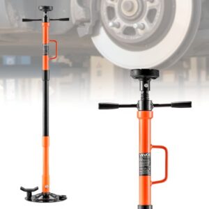VEVOR Soporte de Elevación Inferior Capacidad 1 t Soporte para Debajo del Polipasto Altura Ajustable con Manija Giratoria Montado en Cojinete para Tareas de Reparación de Coches, Trabajo de Ruedas