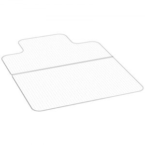 VEVOR Alfombra Protectora para Suelos Alfombrados 1219,2 x 914,4 mm Alfombrillas de PVC para Silla de Oficina Antideslizante Fácil de Limpiar Deslizamiento Suave para Hogar, Oficina, Transparente