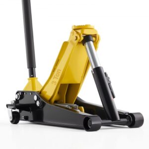 VEVOR Gato de Perfil Bajo Capacidad de 3 t, Gato Hidráulico con Bomba de Elevación Rápida de Pistón Doble, Rango de Elevación 75 a 500 mm, Barra de Soporte, para Autos Deportivos, SUV, Camionetas
